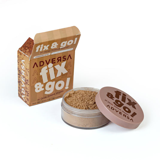 Pó Facial Fixador Vegano Fix & Go! - Chocolate