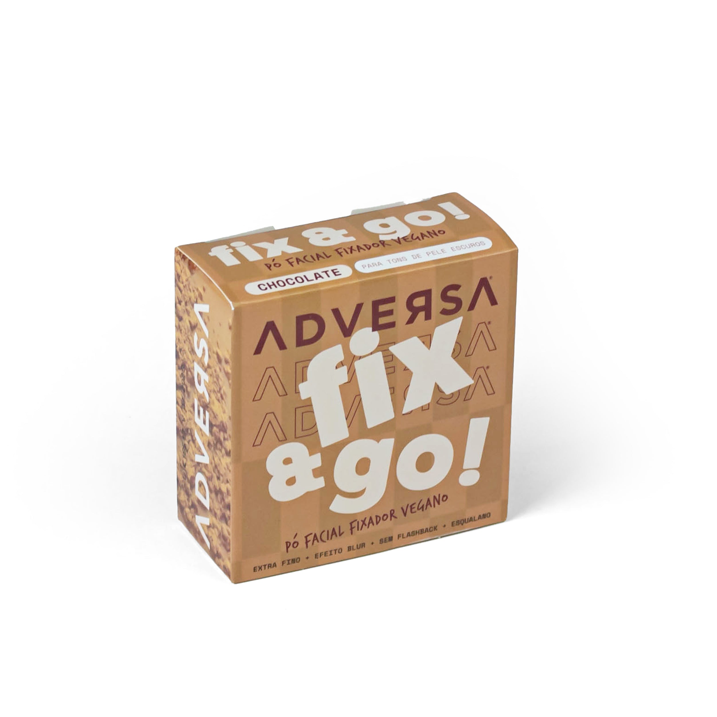 Pó Facial Fixador Vegano Fix & Go! Adversa Makeup